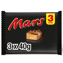 MARS Caramel Multipack Chocolate Bars 3 x 40g image