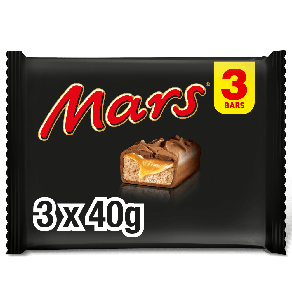 MARS Caramel Multipack Chocolate Bars 3 x 40g